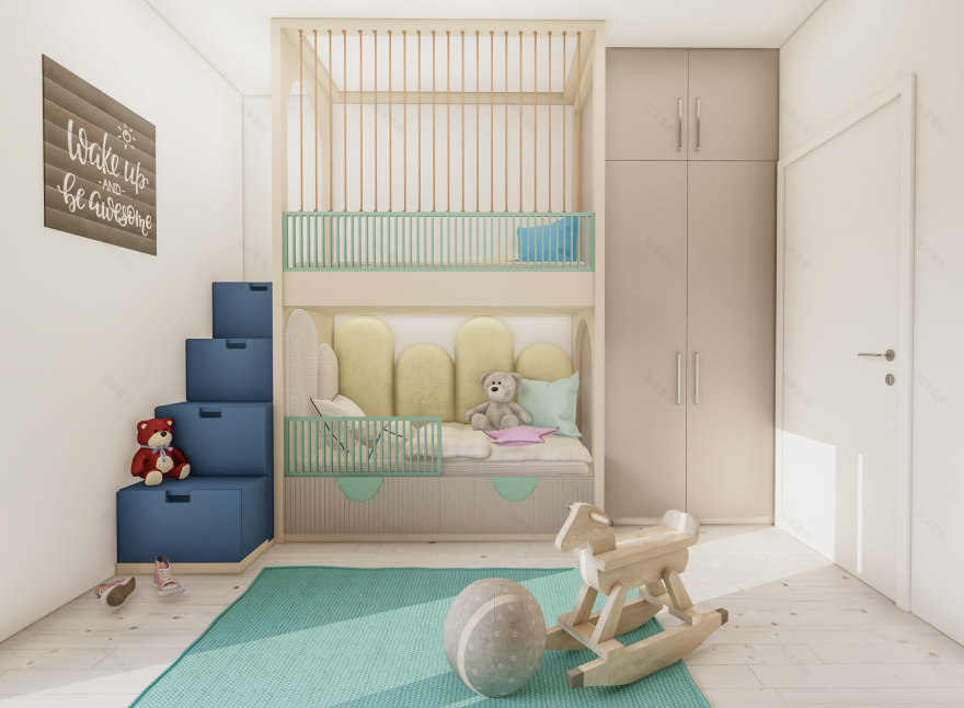 儿童房设计及3D可视化制作丨Sviatlana Bareika-5