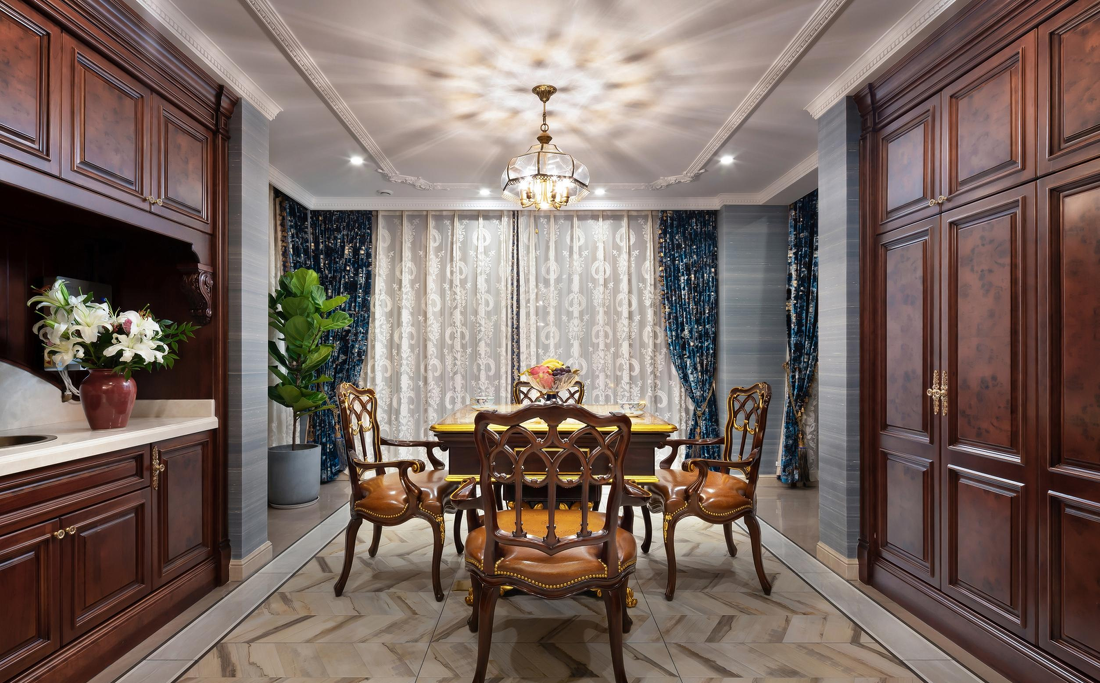 意米软装丨大平层的中式风雅-4