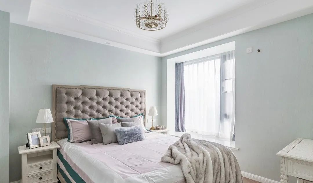 莫兰迪色美式轻奢 | 优雅柔和的空间设计-39