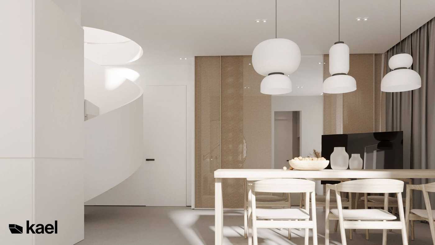 波兰华沙160平两层极简风公寓设计丨波兰KAEL工作室-36