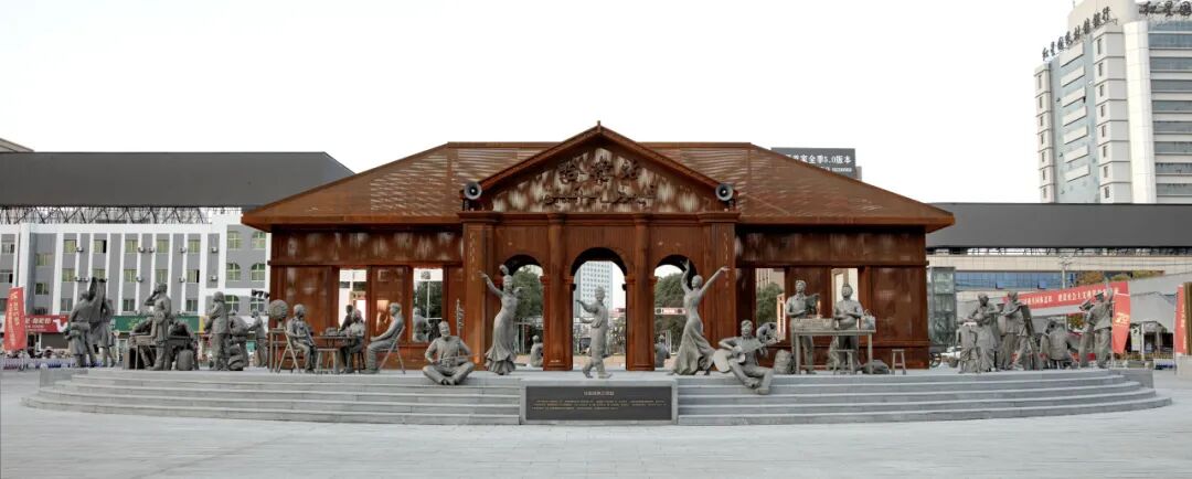 “哈密精神”万岁！央美雕塑系情景式公共艺术作品为人民塑像-12