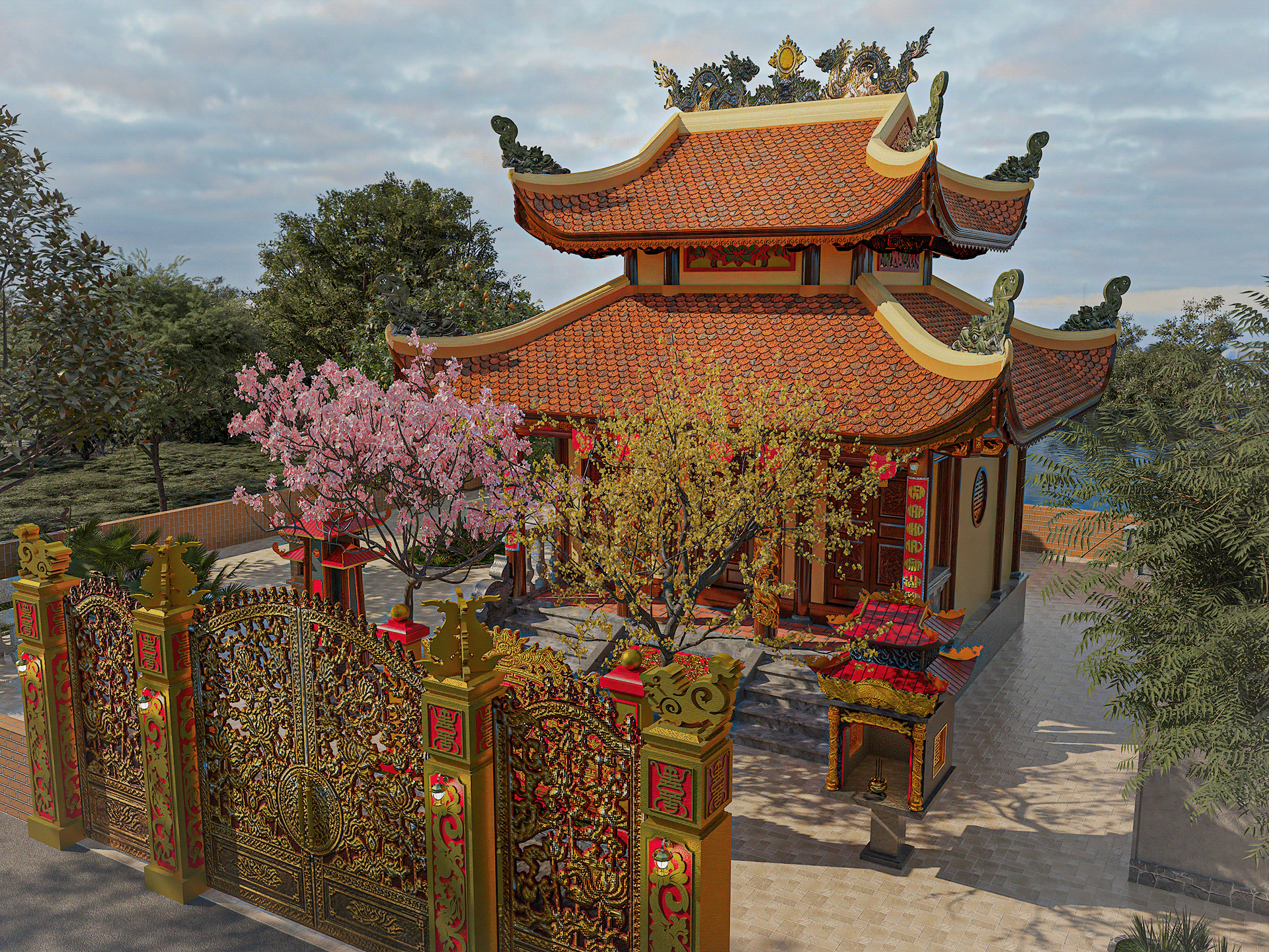 河静祖庙设计项目丨越南丨与Jane To's Team合作,Phuong Red参与-22