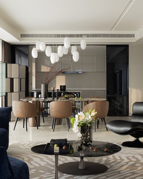 杭州345㎡简约大平层 · 力设计丨中国杭州