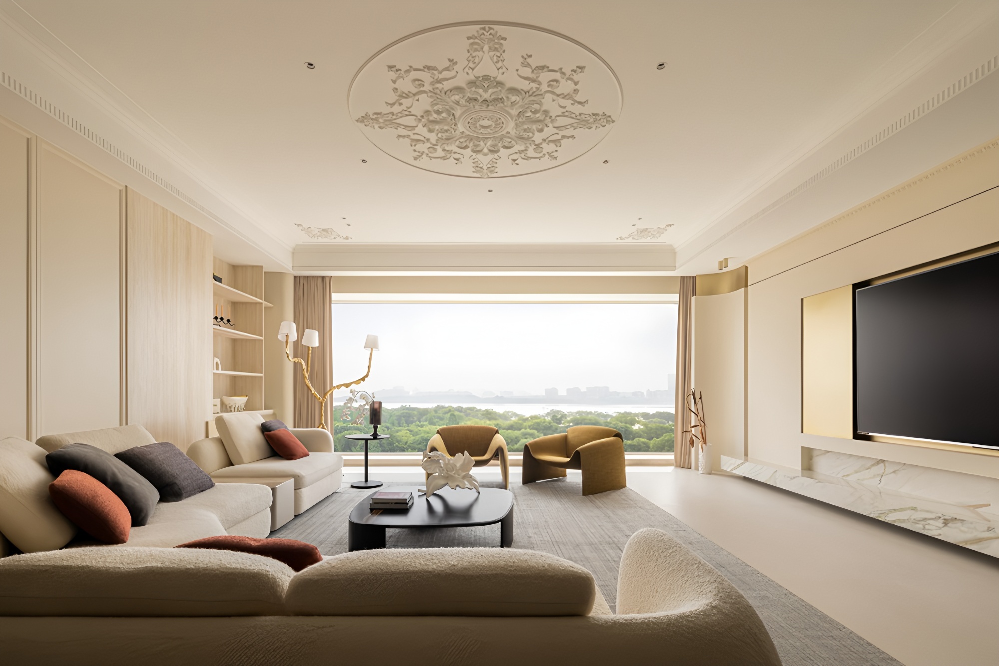 浪漫鎏金,方寸间纳四时湖景丨原想设计-2