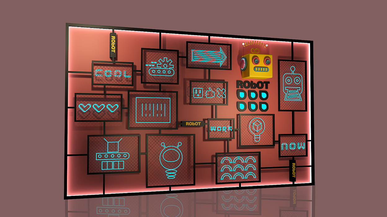 Robot Commercial art display-8