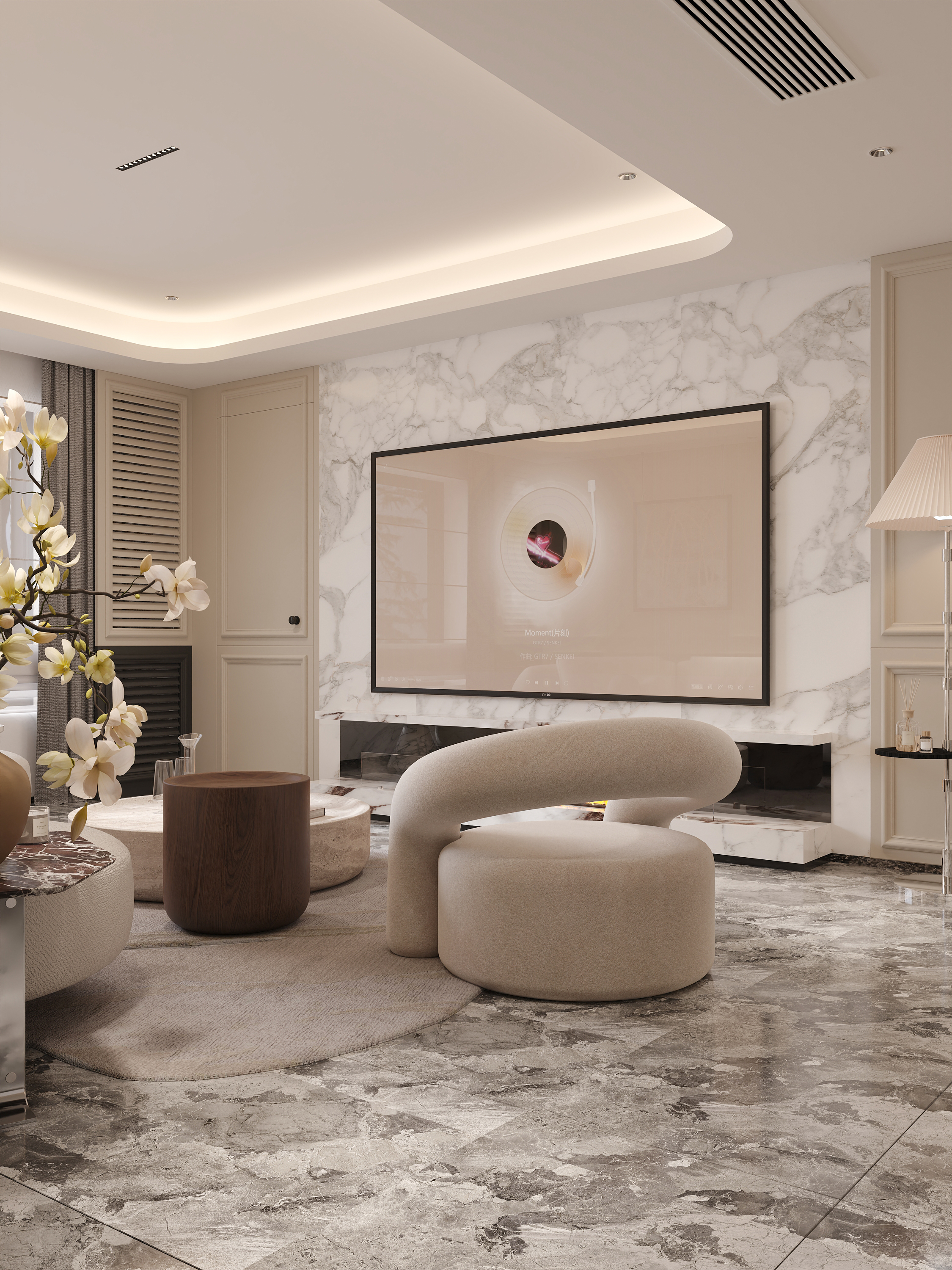 沈阳  雅颂阁145㎡  港式轻奢效果表现-5