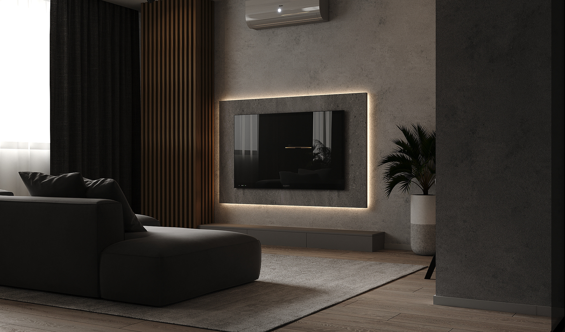 深色系住宅设计 超酷 超有设计感！-2