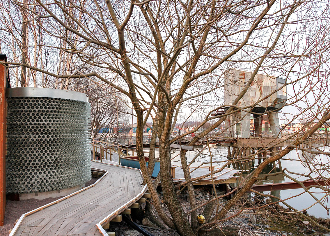 褶皱起伏的贝壳桑拿房丨日本丨隈研吾建筑事务所-246