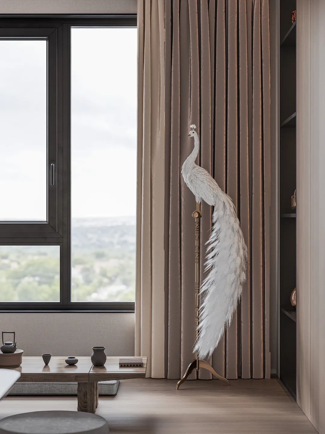 轻奢素雅三居丨陈春江-29