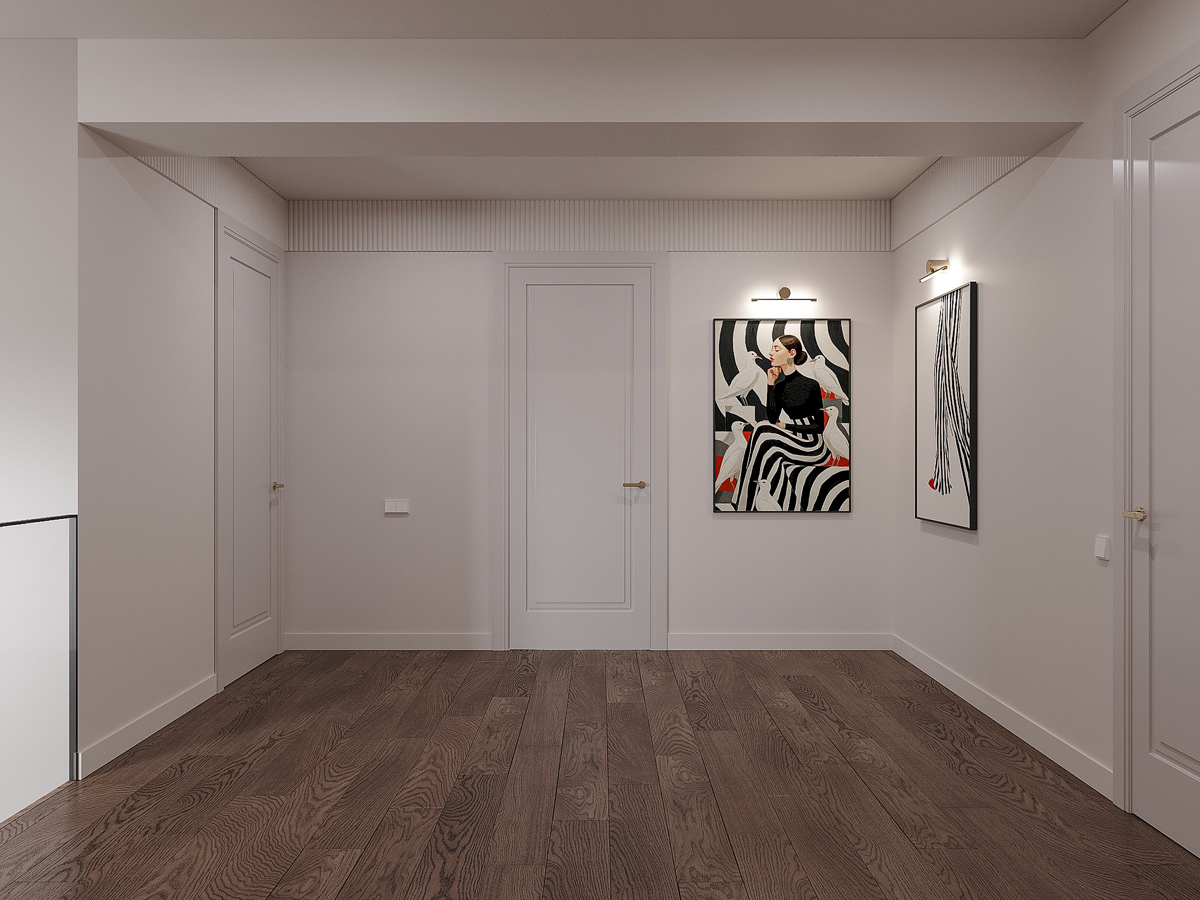 Современная классика в интерьере частного дома-46