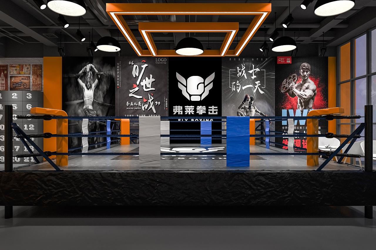 拳击主题健身训练馆-5