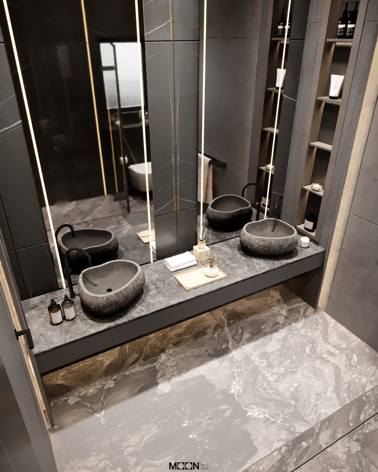 10 m² 卫生间设计丨Moon Studio-3