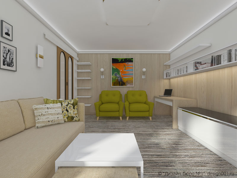 3 室 78 ㎡面板房 P  68 公寓室内设计丨俄罗斯莫斯科丨“Studio.one”室内设计工作室-10