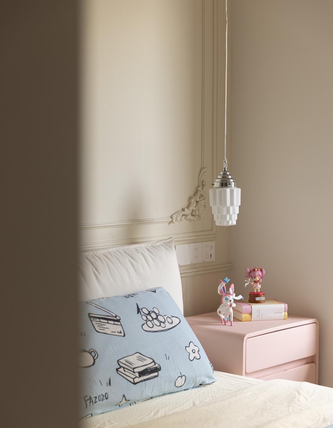 95㎡色彩多变的少女风轻法式-37