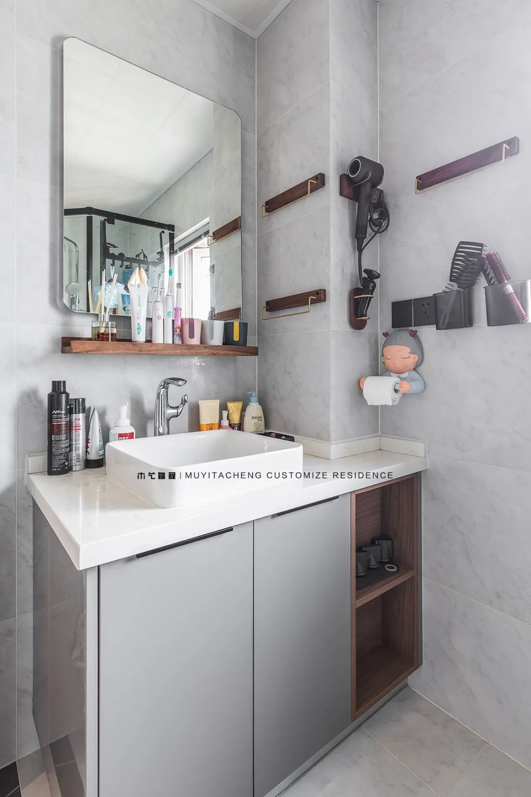 重庆北碚区 130㎡舒适跃层丨中国重庆丨木艺踏程全屋定制-79