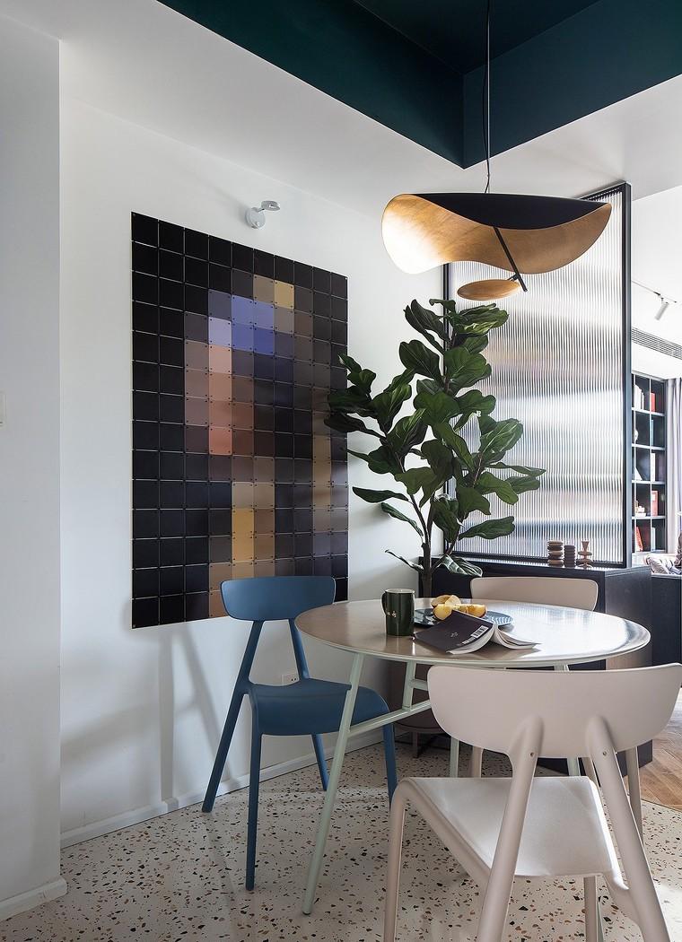 深白设计丨平层丨抛弃电视不要客厅，住进全能的复古图书馆-3