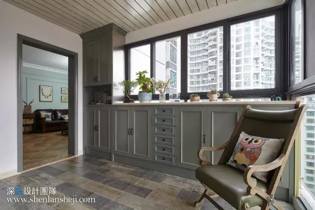 夏日抹茶——120㎡简约美式小清新-20