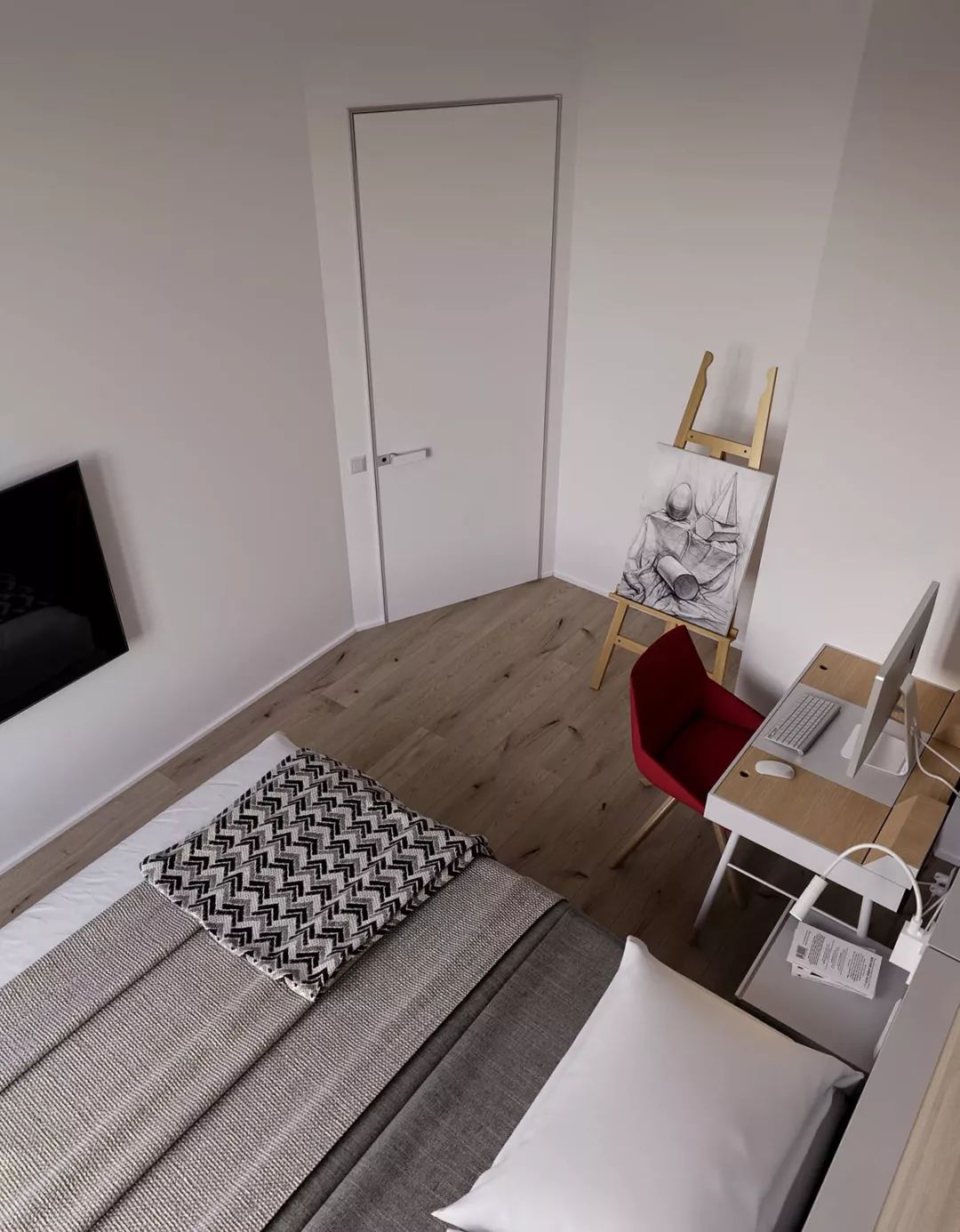 小卧室逆袭!多功能设计让空间翻倍-101