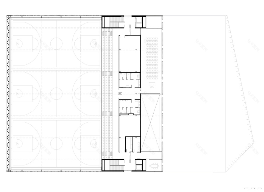 对当地传统建筑工艺理解和恢复的体育中心设计丨西班牙巴塞罗那丨戈者设计等相关建筑师团队-27