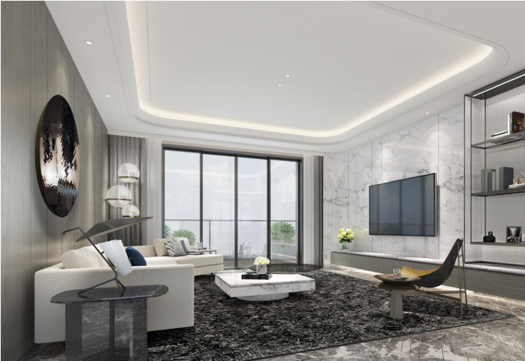 东方·海域阳光 A21 户型丨中国海口丨LANSON 蓝森设计-2