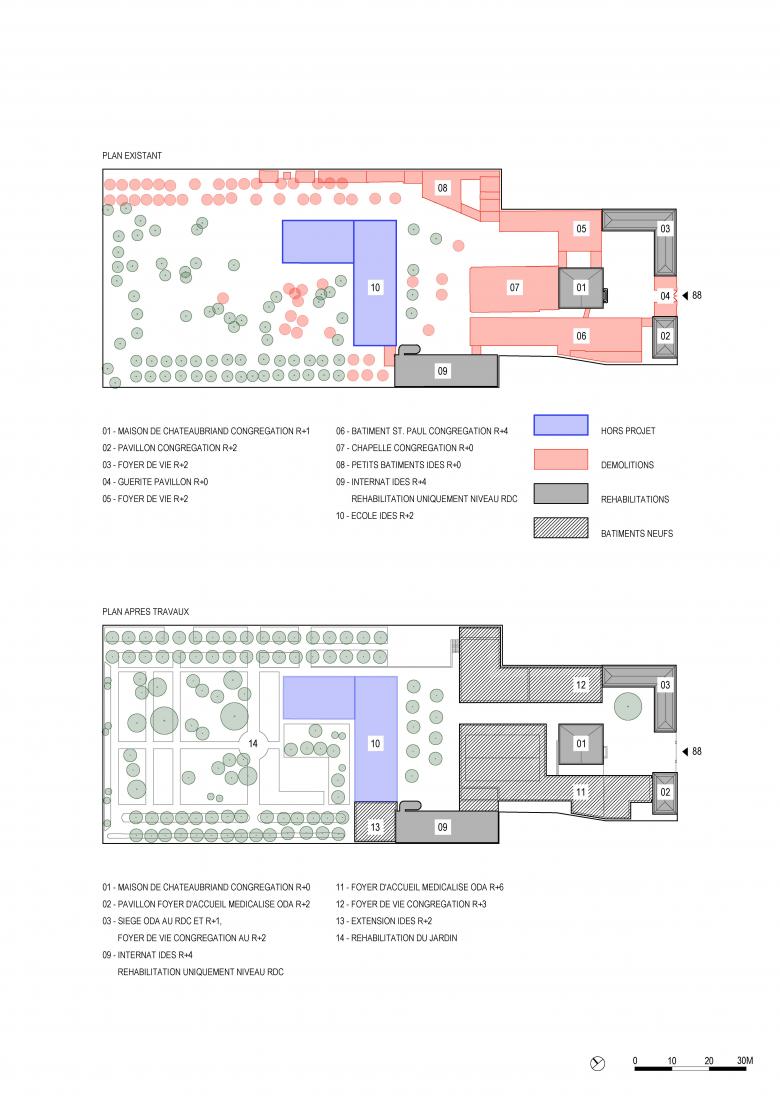 Atelier Zündel Cristea丨Health equipment, housing 100 rooms, teaching and offices丨法國-84