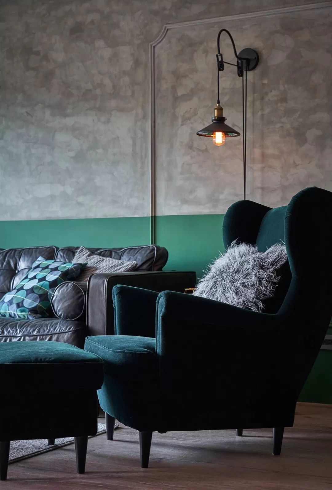 73㎡工业北欧混搭风,粗犷随性与简约优雅的完美结合-9