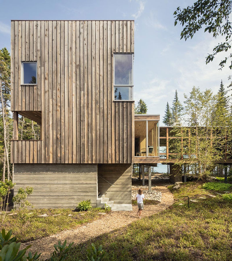 Maine 国家森林公园中的现代生态设计木屋-2