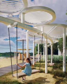 某 cottage 社区滨水区可视化设计