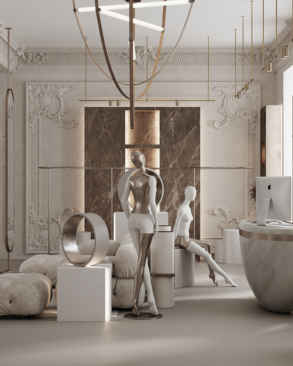 极简主义办公室秀场丨Alina Larionova-1