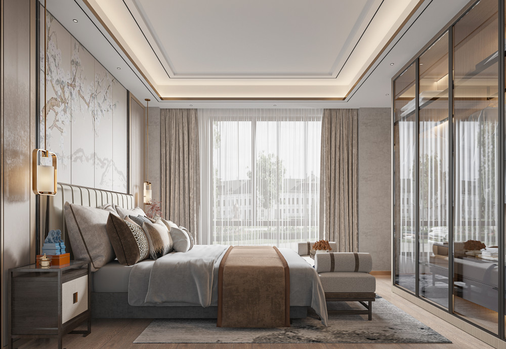 新中式别墅 | 施工图+效果图 |-2