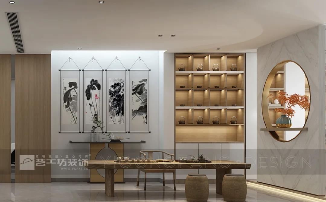 华润天合独栋别墅现代轻奢风格设计-4