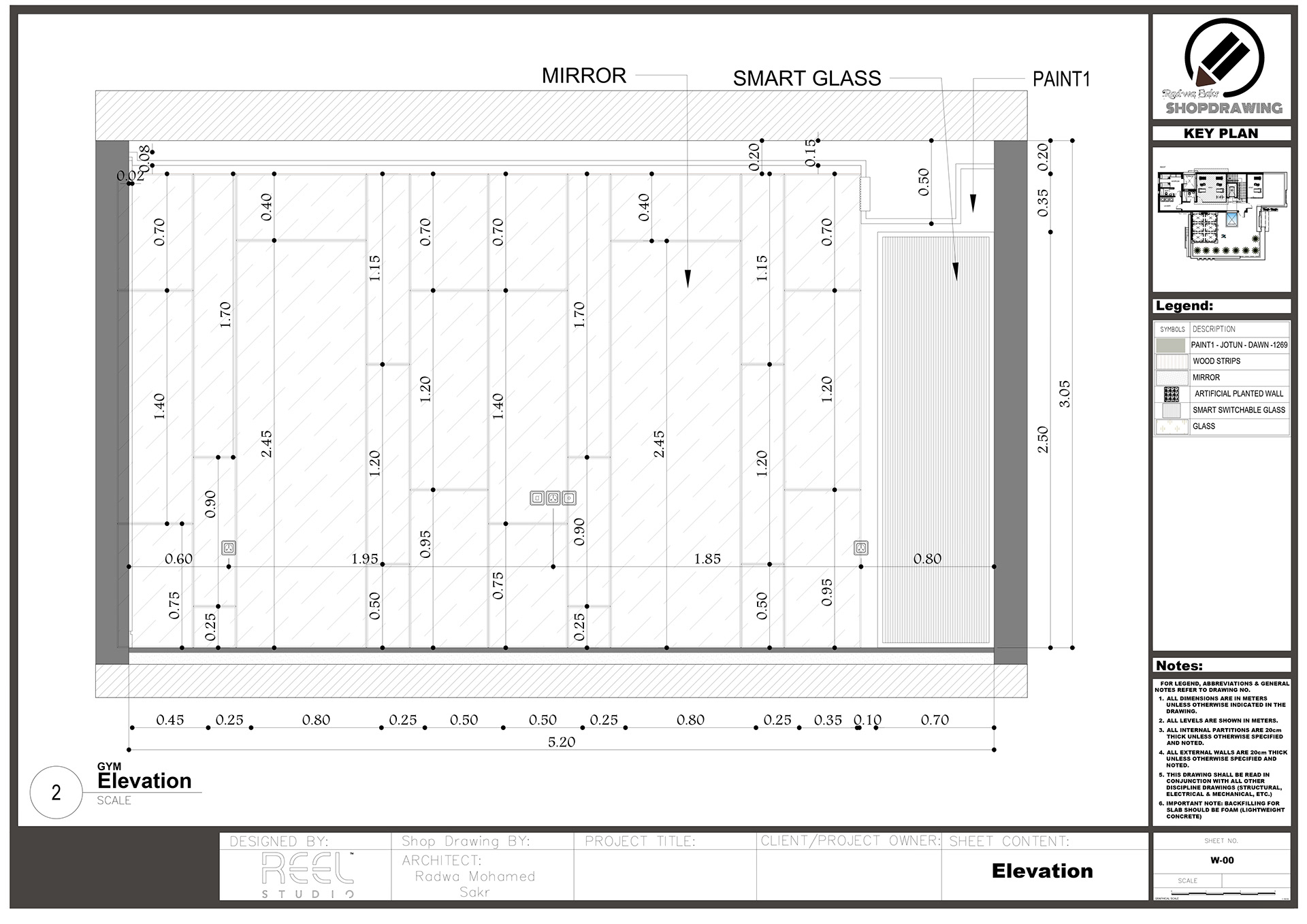 Shop Drawing For GYM-12