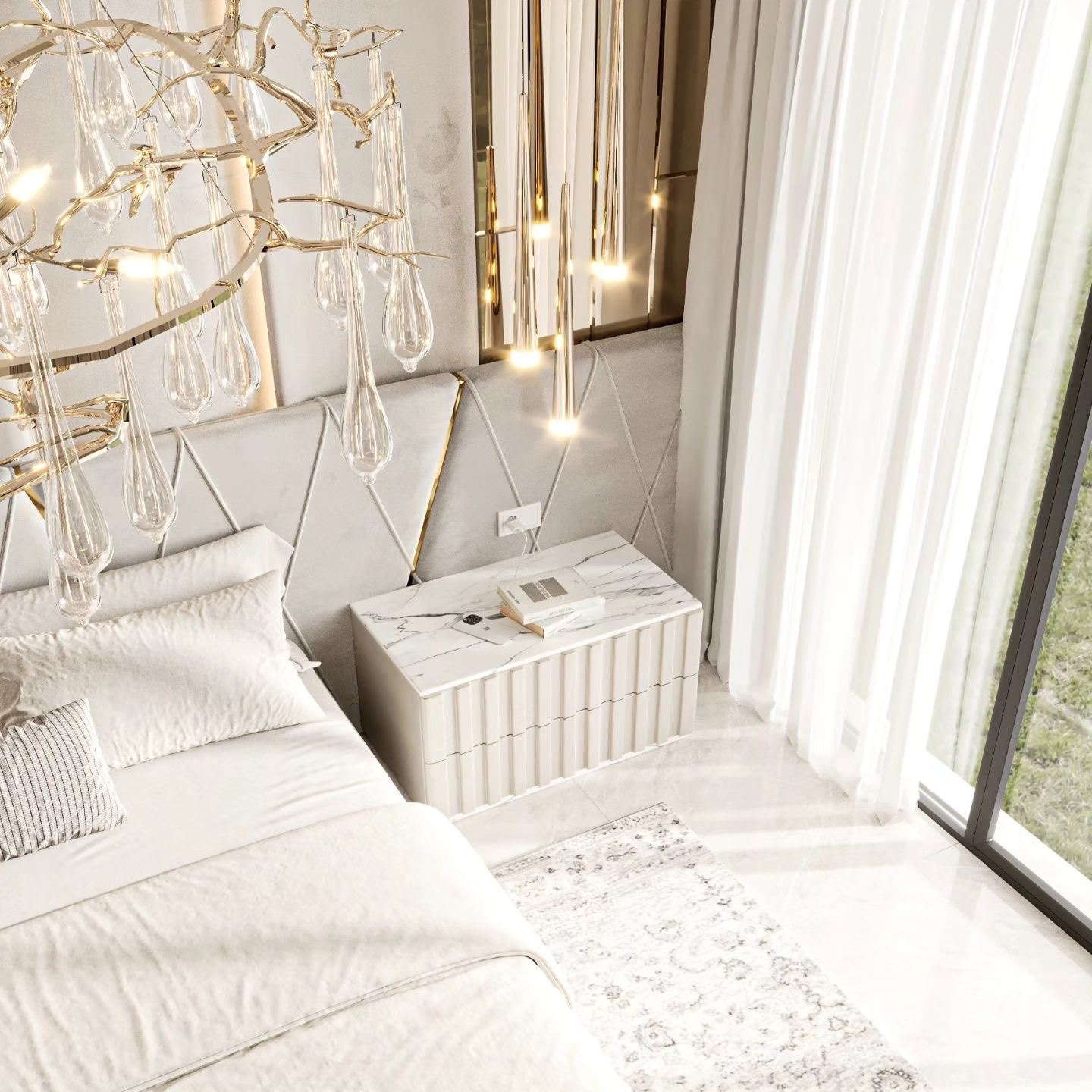 Luxury Bedroom Design Abu Dhabi-5