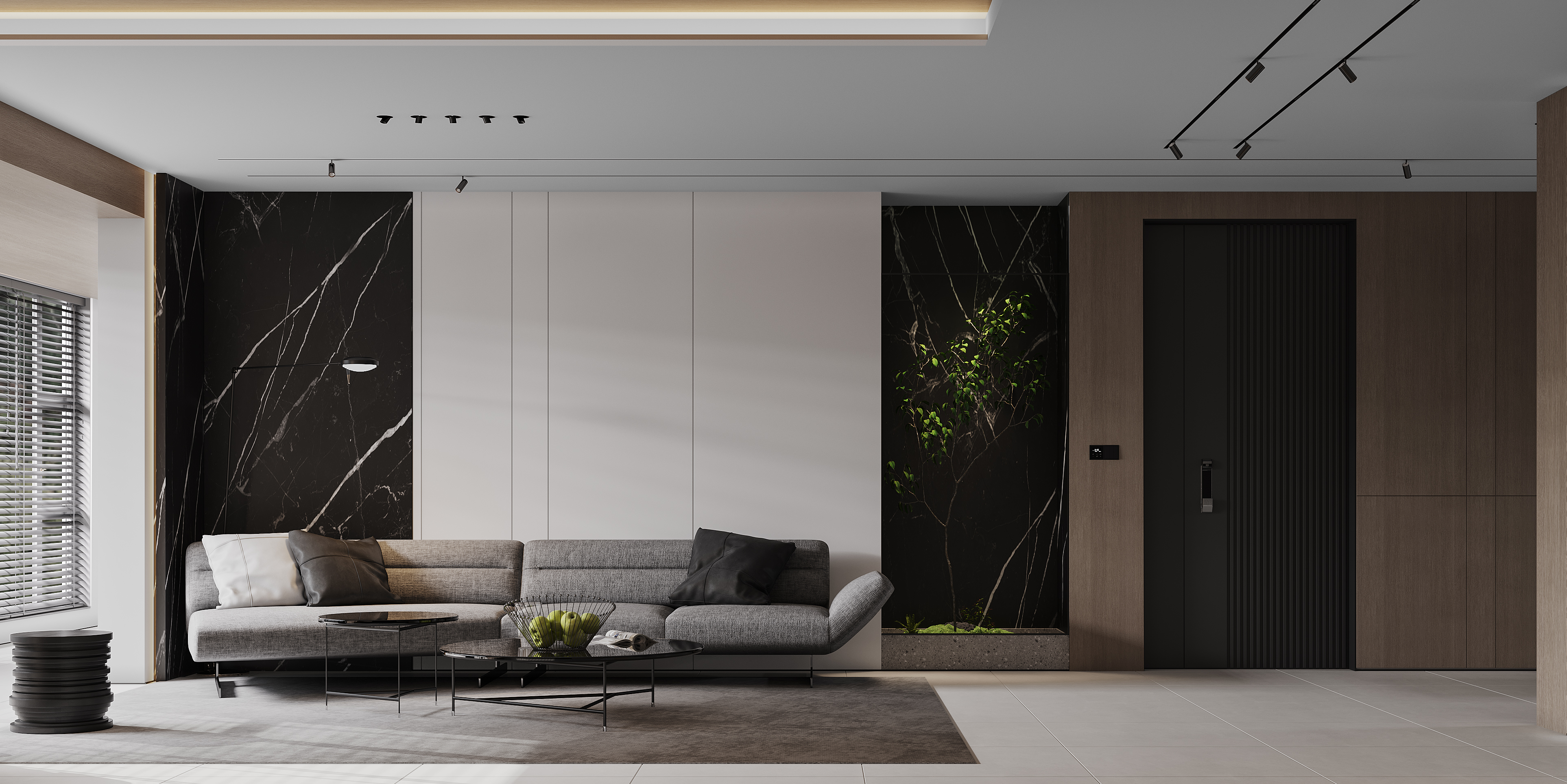 现代简约客餐厅厨房设计丨中国南京丨Merck 默克视觉设计-10