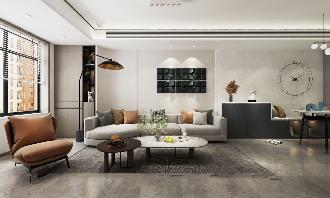 济宁尚龙原著115平装修效果图-2