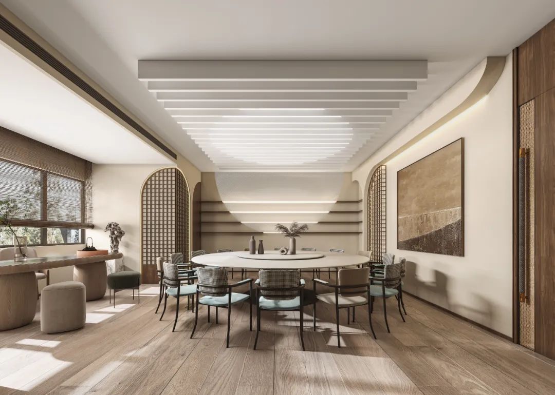 鹤隐秋林新作 丨 南京巧庆楼茶膳餐厅，“禅茶之味，风雅之美”-54