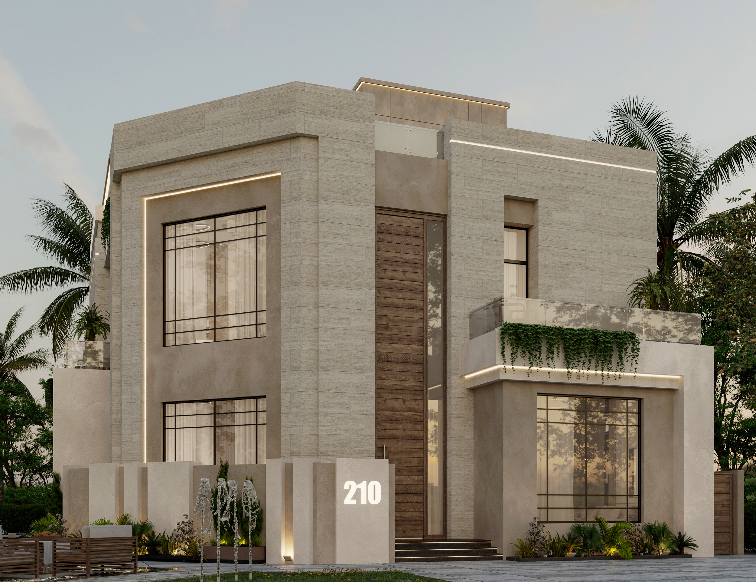 Modern Villa in Kuwait（科威特现代别墅）丨Asmaa Raafat-7