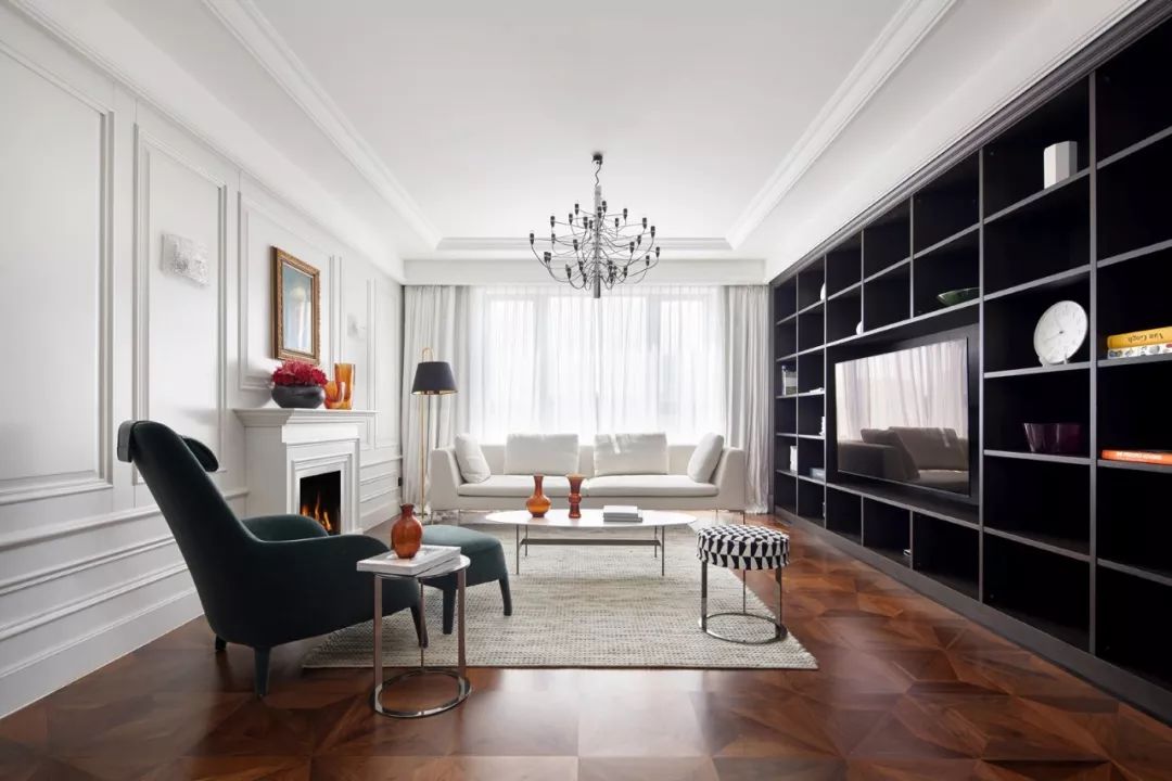 宁波 260㎡高雅轻奢风美墅,珍珠白++ 木作棕超凡脱俗高级感-2