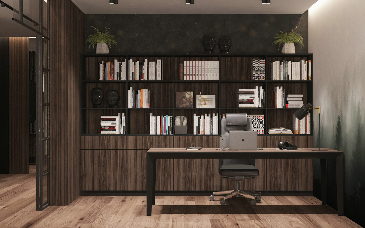 乌克兰 88㎡奥博隆公寓，现代简约设计-4