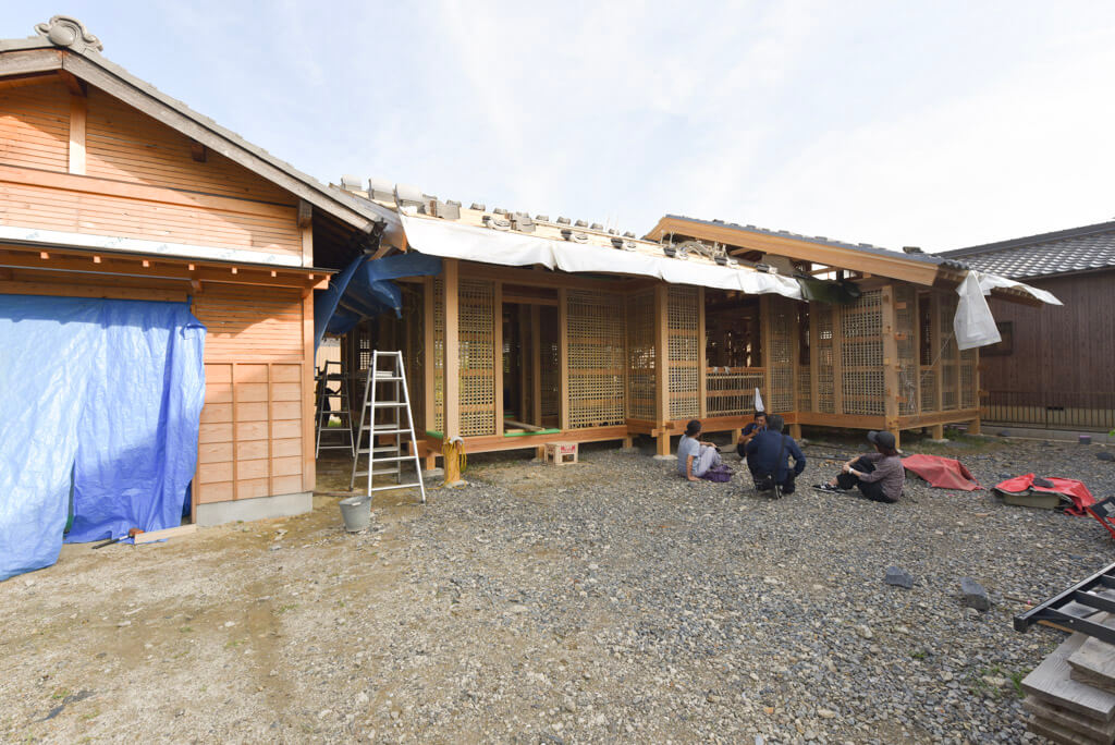 豊田の石場建て9 構造見学会と竹小舞ワークショップ丨水野設計室-15