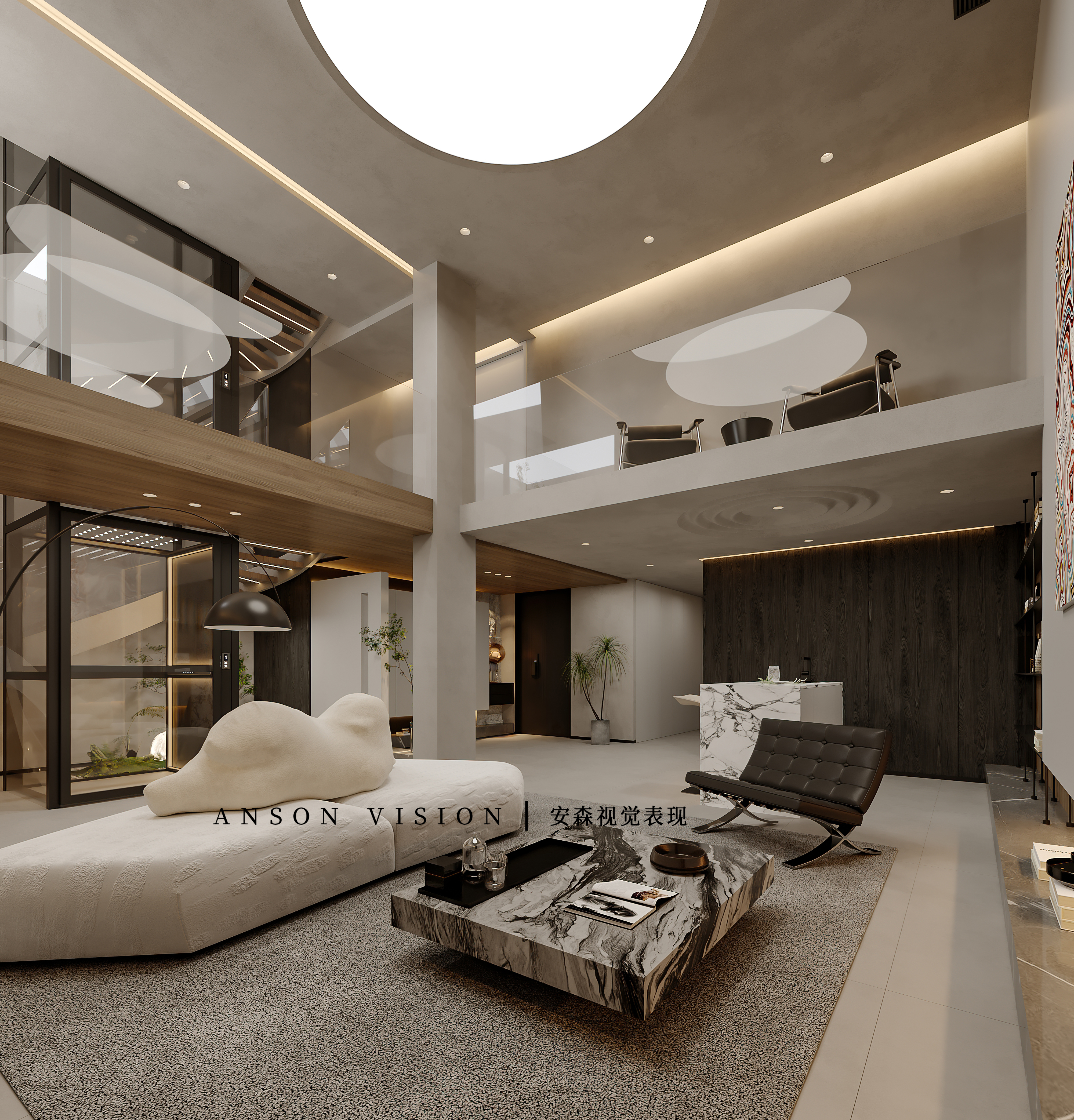 奶油风别墅排屋效果表现丨Ansonvision·蒙头睡-7