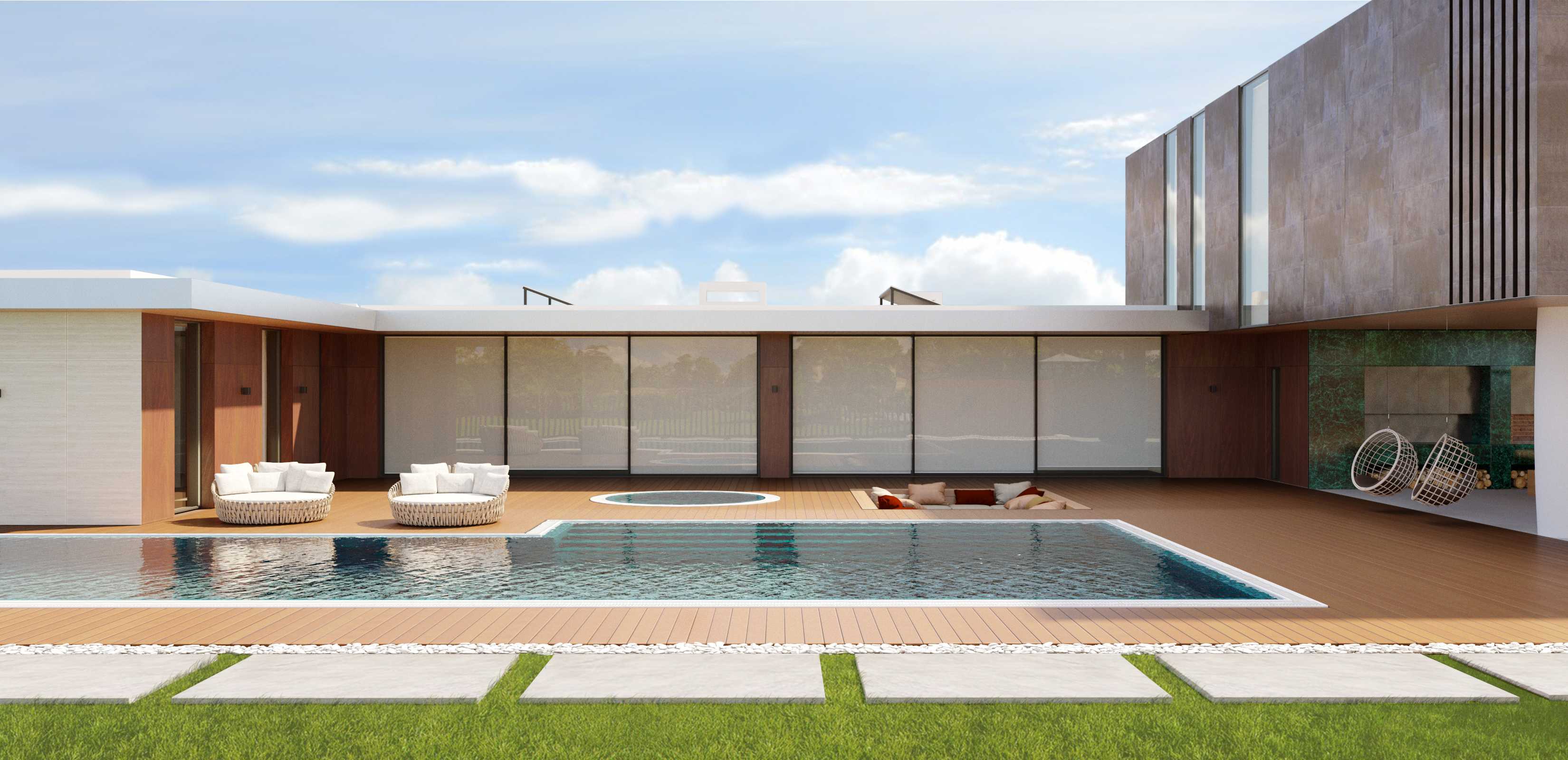 简约材质构建现代隐居空间——Dzoraghbyur 别墅-5