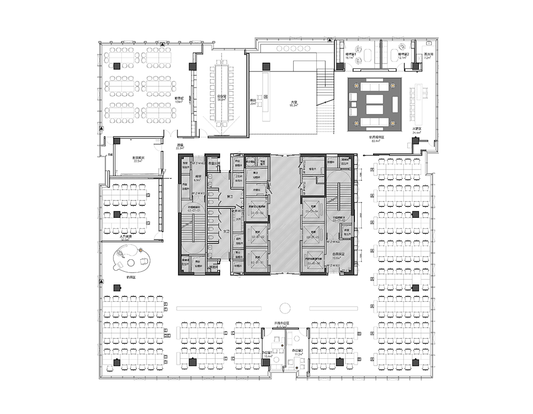 广州潮洋服饰科技办公空间设计丨中国广州丨纵横建设-87