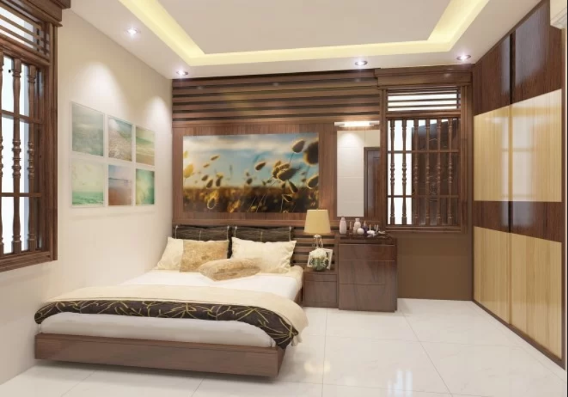 Xây Nhà 3 Tầng, Một Lửng Với Nội Thất Gỗ Tự Nhiên | Sydesign-41