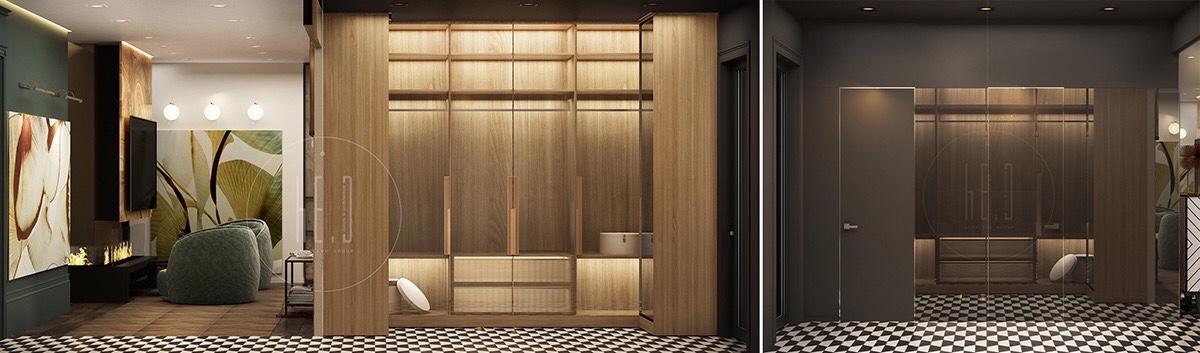 红+黄+绿 三色构造优雅复古家居 | he.D group-19