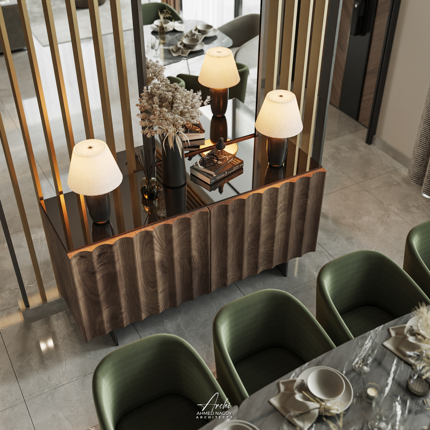 家庭起居和餐厅丨ArchiArchitects-13