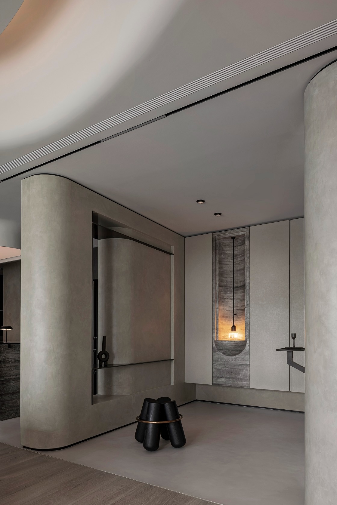 板材结合细腻工序,成就90平家的整体感丨中国台湾丨新澄设计-3