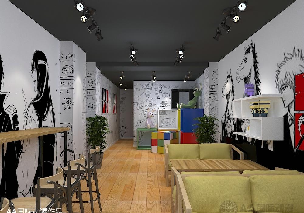 动漫主题奶茶店设计,诠释二次元魅力-10