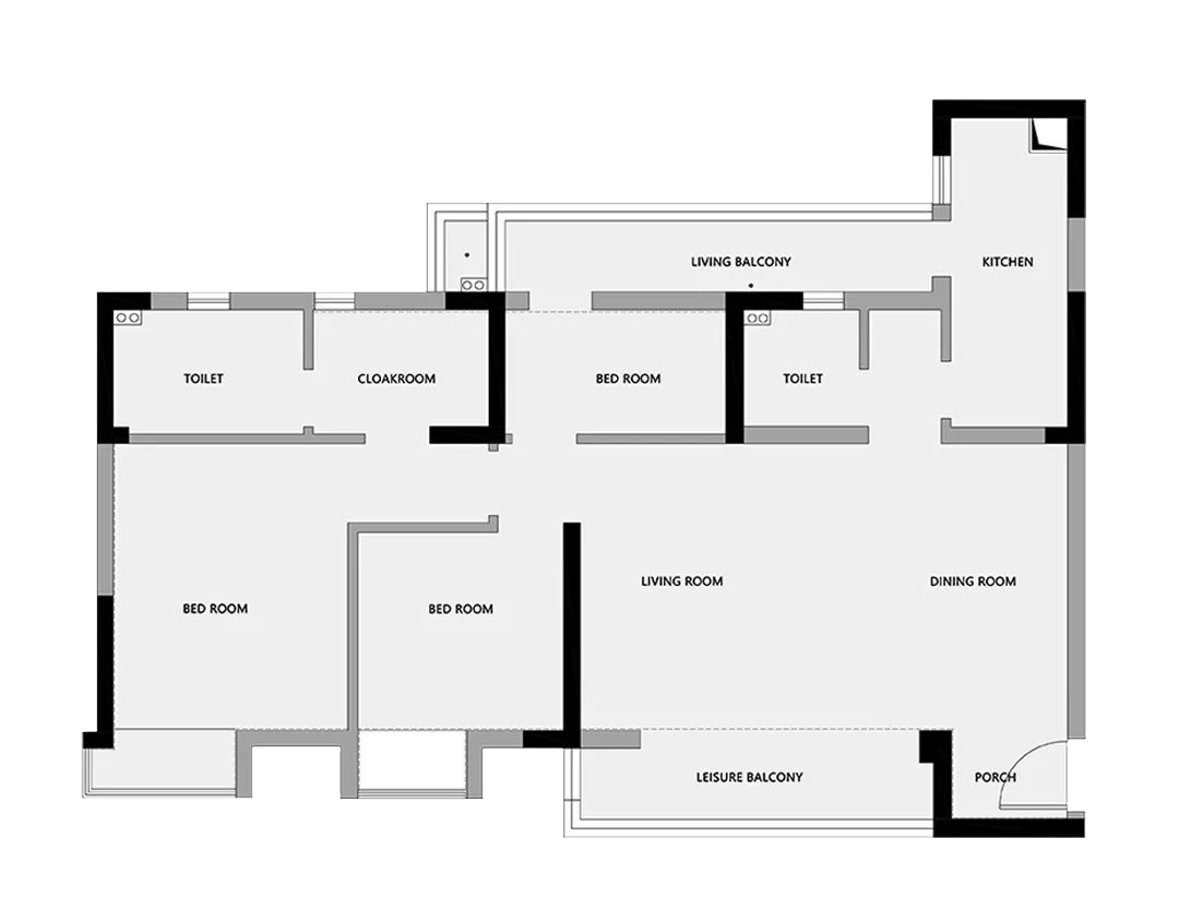 95㎡法式三居室，温馨治愈 | 观白设计-59