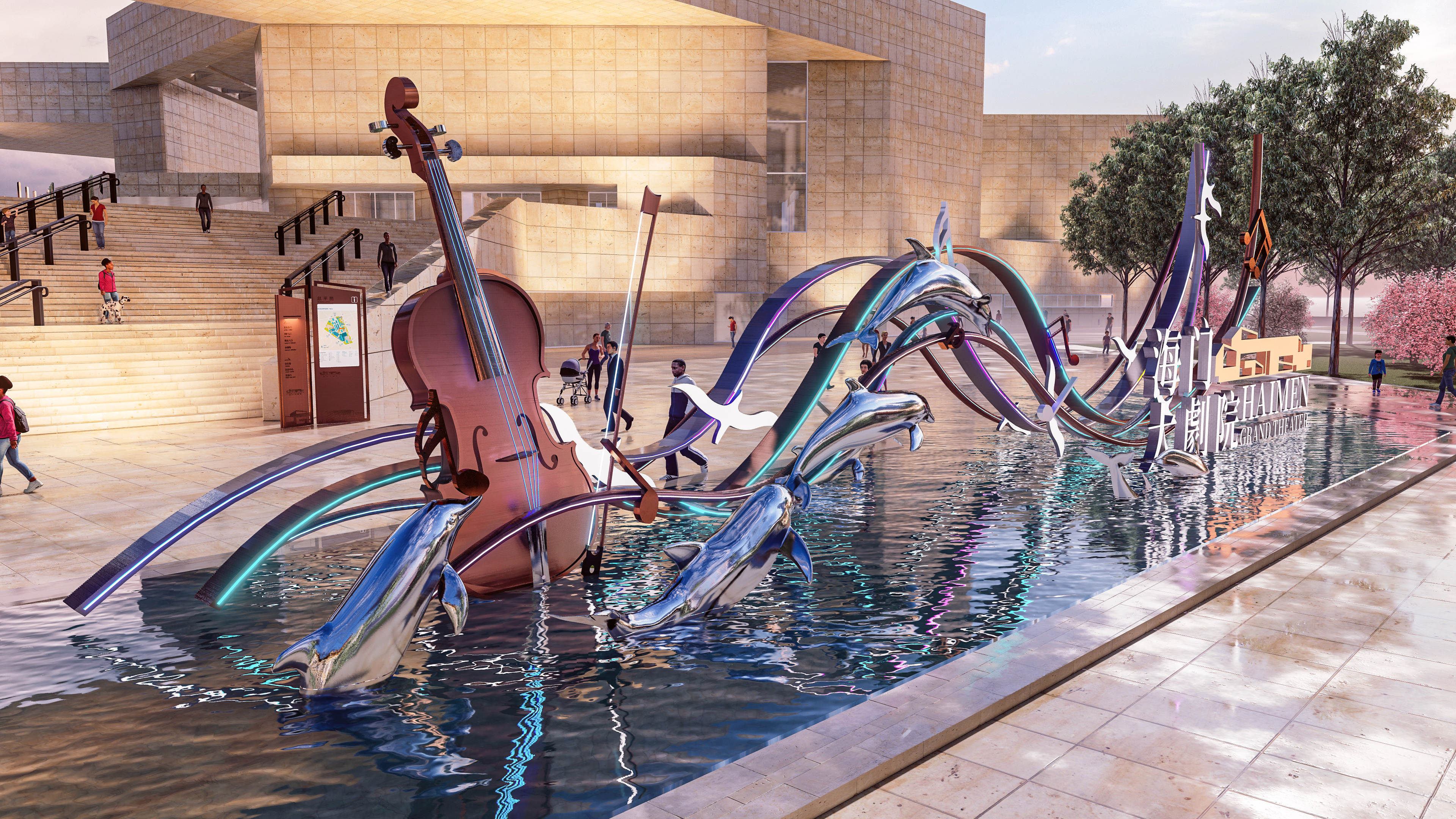 大剧院导视设计  文化雕塑博物馆导视设计-14